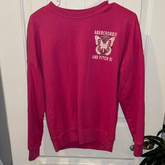 Abercrombie & Fitch Fuchsia Sweatshirt - Picture 1 of 4